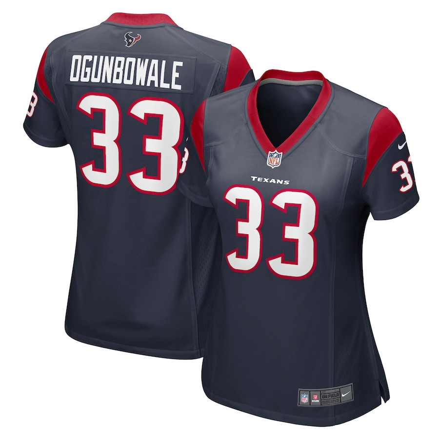Dare Ogunbowale 33 Houston Texans Women's Game Player Jersey - Navy Js3988