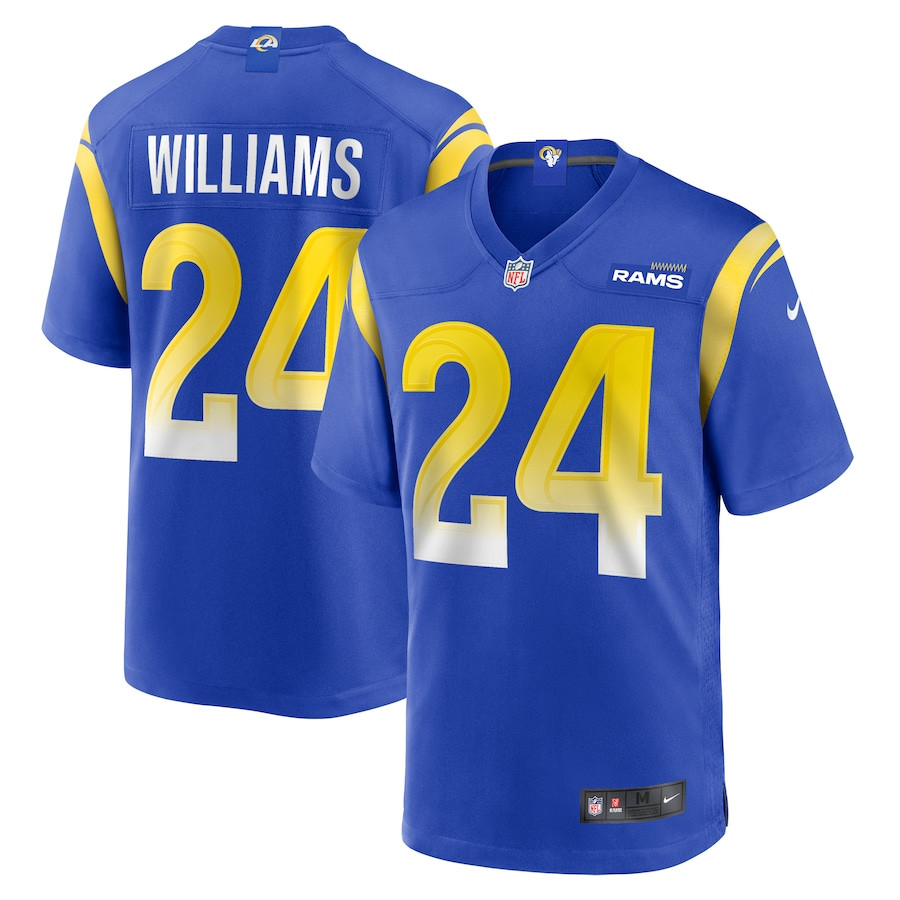 Darious Williams 24 Los Angeles Rams Team Game Men Jersey - Royal Js5454