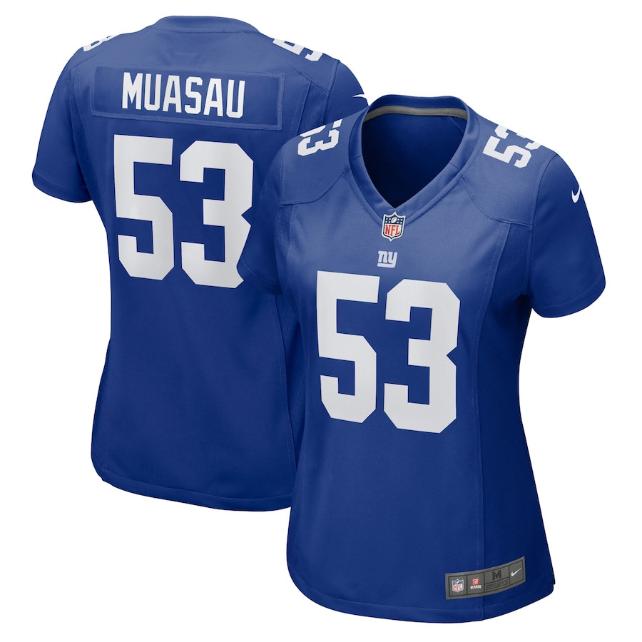 Darius Muasau 53 New York Giants Women's Game Jersey - Royal Js4916