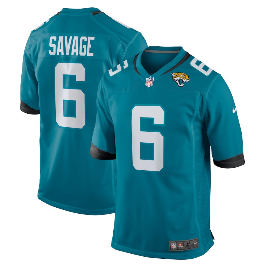 Darnell Savage 6 Jacksonville Jaguars Alternate Game Men Jersey - Teal Js6448