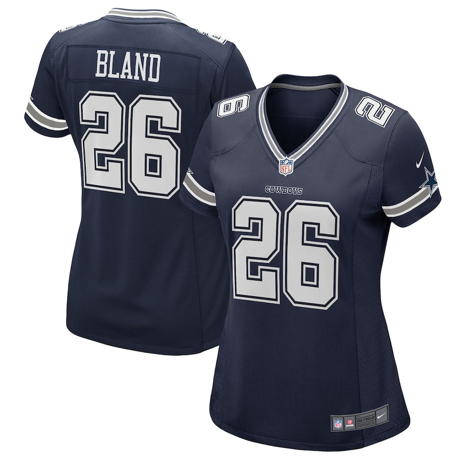 Daron Bland 26 Dallas Cowboys Women Game Jersey - Navy Js7138