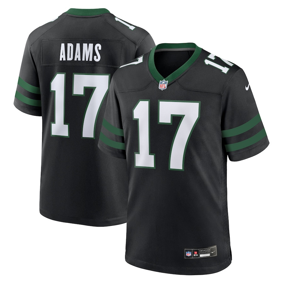Davante Adams 17 New York Jets Alternate Game Jersey - Legacy Black, Men Js3727