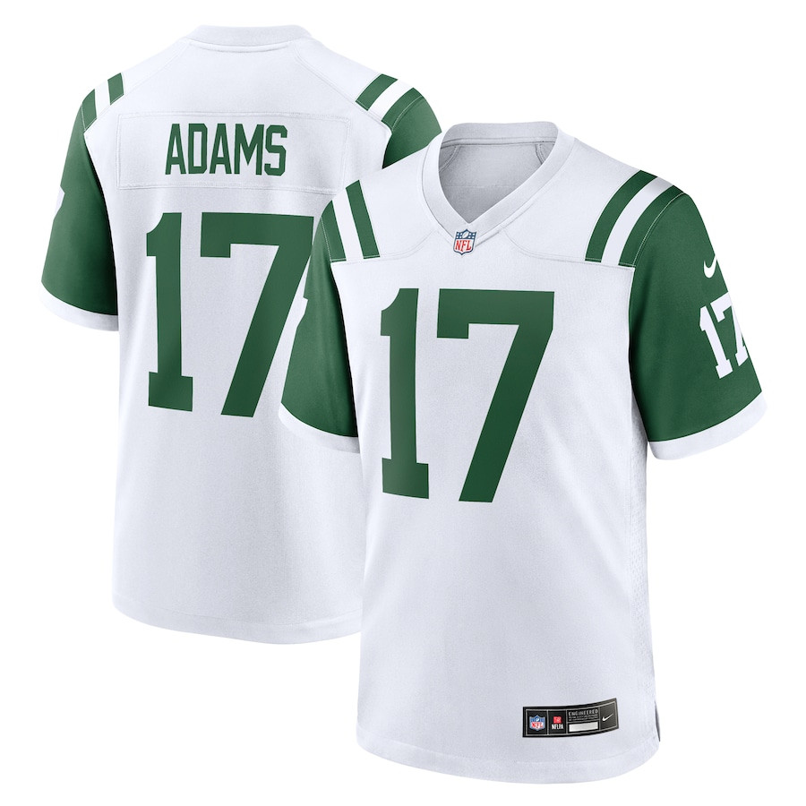Davante Adams 17 New York Jets White Classic Alternate Game Jersey - Men Js4830