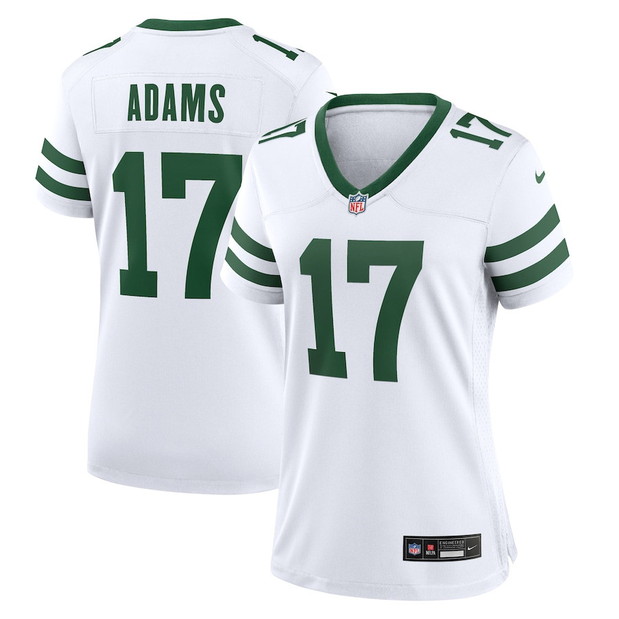 Davante Adams 17 New York Jets Women's Alternate Game Jersey - Legacy White Js3586