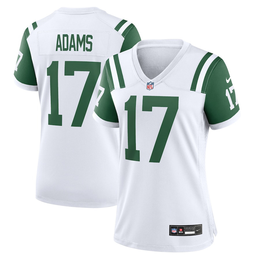 Davante Adams 17 New York Jets Women's White Classic Alternate Game Jersey Js9247