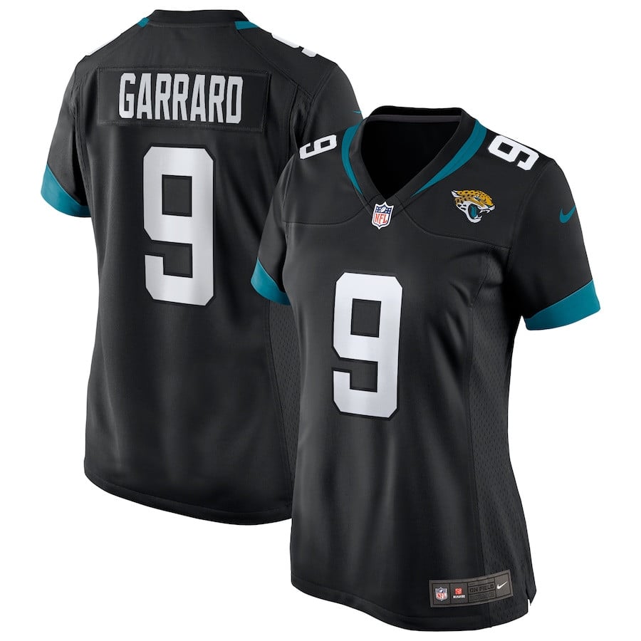 David Garrard 9 Jacksonville Jaguars Women Game Retired Jersey - Black Js8175