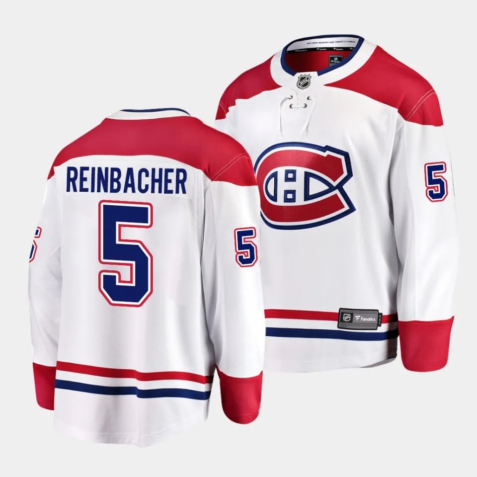 David Reinbacher #5 Montreal Canadiens 2023 Draft Away Men Jersey - White
