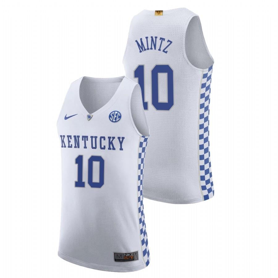 Davion Mintz 10 White Kentucky Wildcats 2023 College Basketball Jersey