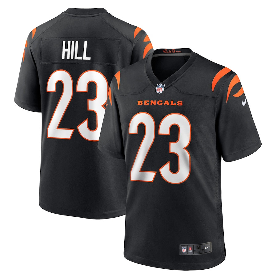 Daxton Hill 23 Cincinnati Bengals Men Game Jersey - Black Js1870