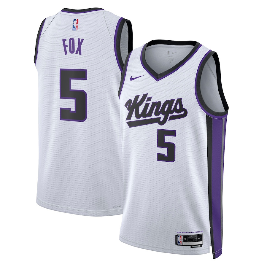 De'aaron Fox 5 Sacramento Kings Unisex Swingman Jersey - Association Edition - White