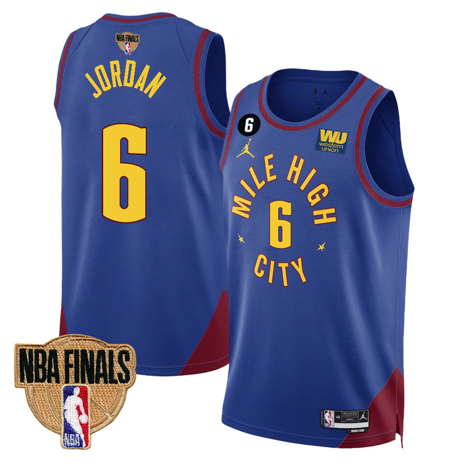 Deandre Jordan 6 Denver Nuggets Final Champions 2023 Swingman Youth Jersey - Blue