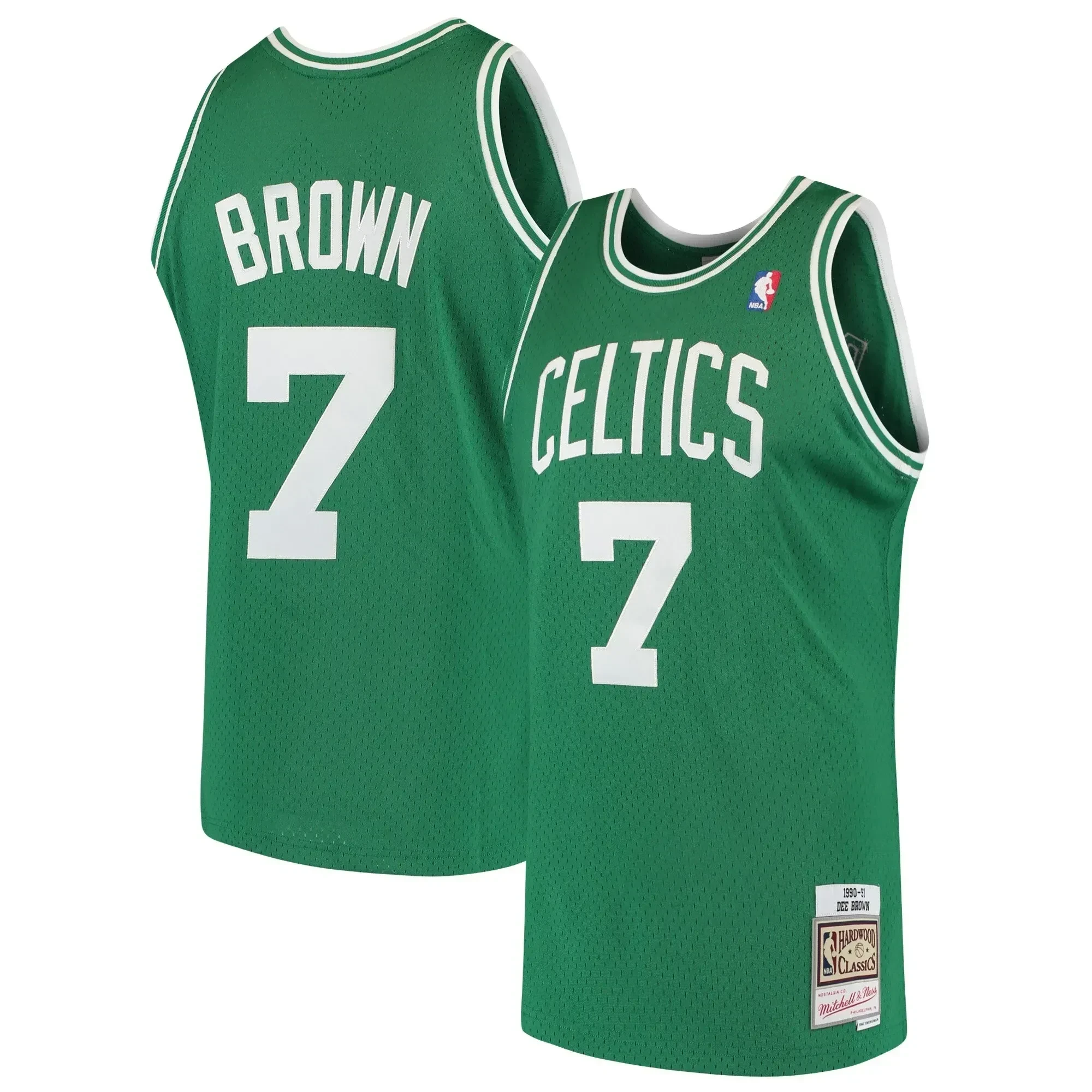 Dee Brown Boston Celtics Mitchell & Ness 1985-86 Hardwood Classics Swingman Jersey - Kelly Green