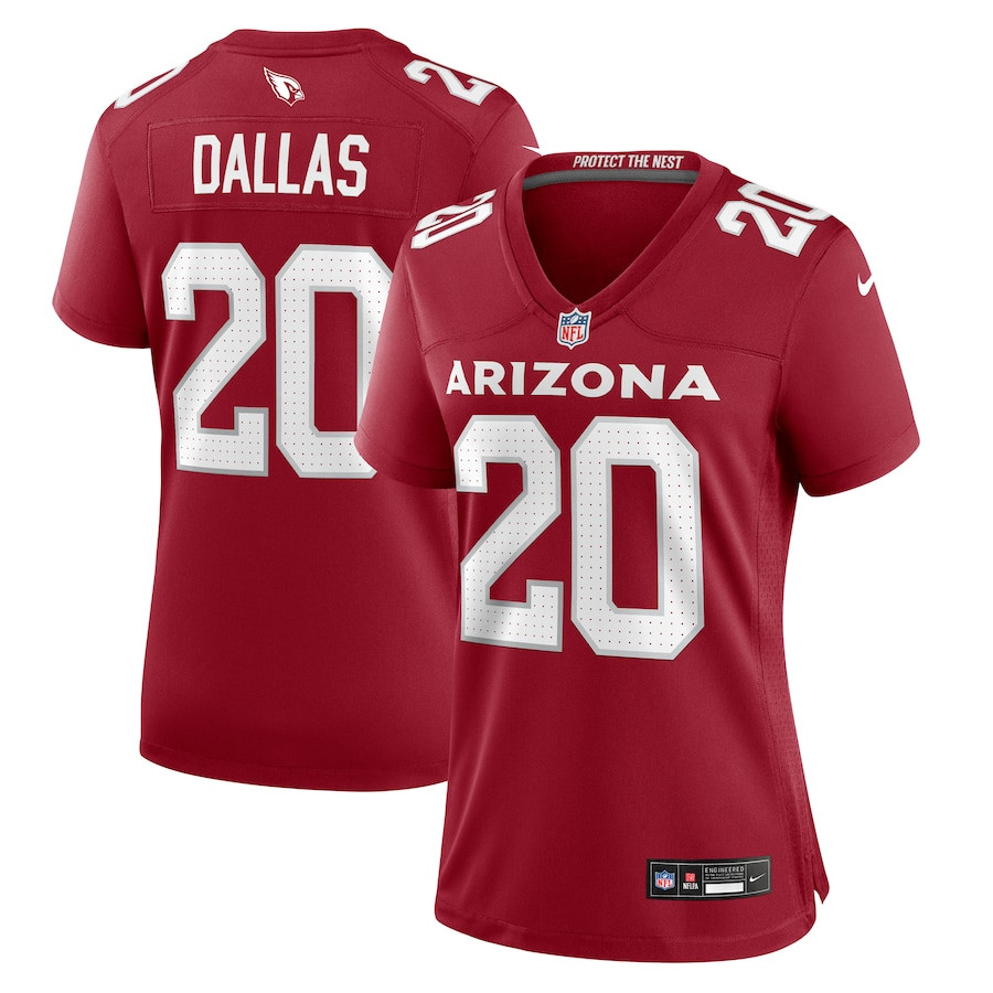 Deejay Dallas 20 Arizona Cardinals Women's Game Jersey - Cardinal Js8689