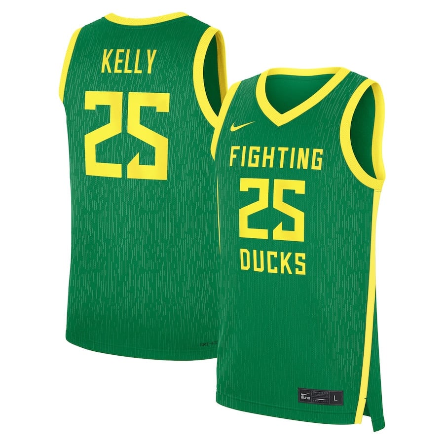Deja Kelly 25 Oregon Ducks Nil Basketball Player Jersey - Apple Green