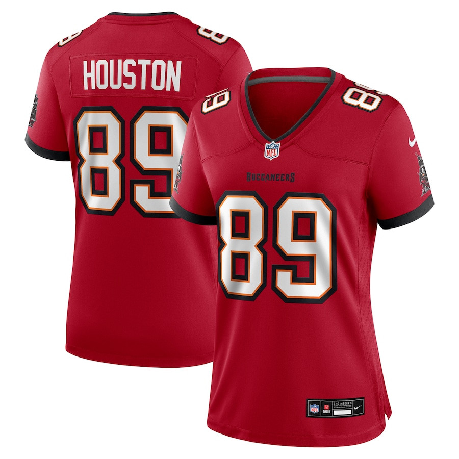 Dennis Houston 89 Tampa Bay Buccaneers Women's Game Jersey - Red Js3463
