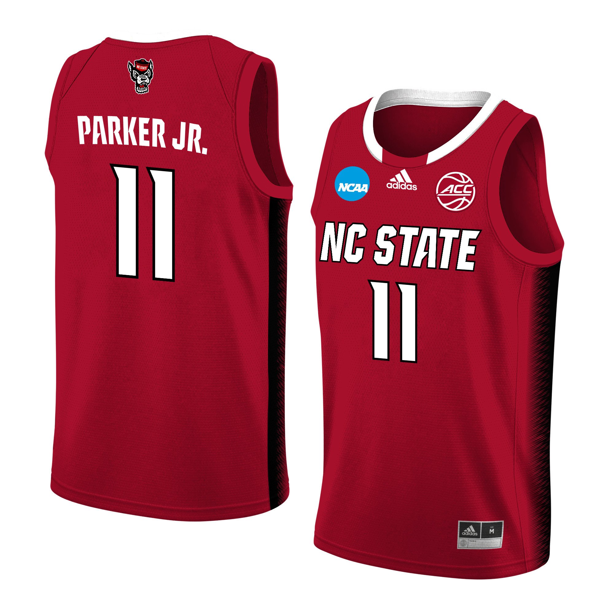 Dennis Parker Jr. 11 Nc State Wolfpack 2024 Men's Basketball Jersey - Red, Unisex Jersey