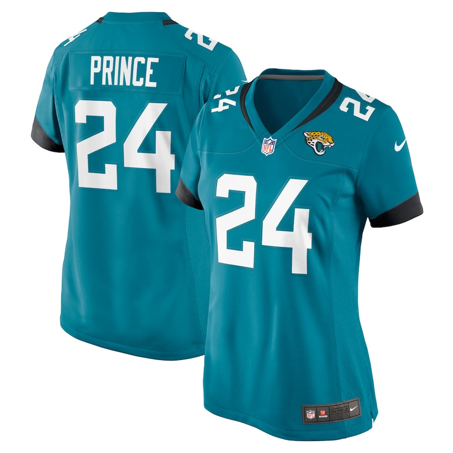 De??ntre Prince 24 Jacksonville Jaguars Women's Game Jersey - Teal Js7263