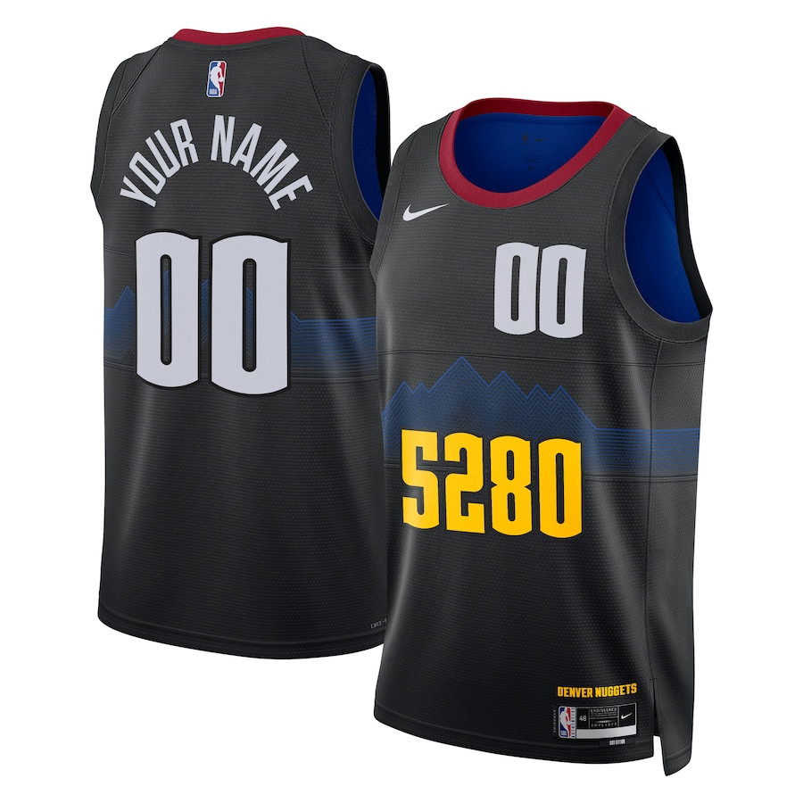 Denver Nuggets 2023/24 Swingman Jersey Customized - City Edition - Black