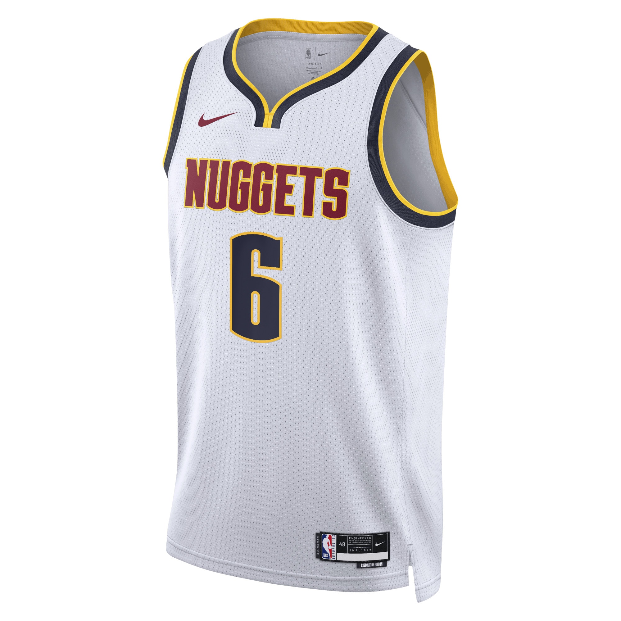 Denver Nuggets Association Edition Swingman Jersey - White - Deandre Jordan - Unisex
