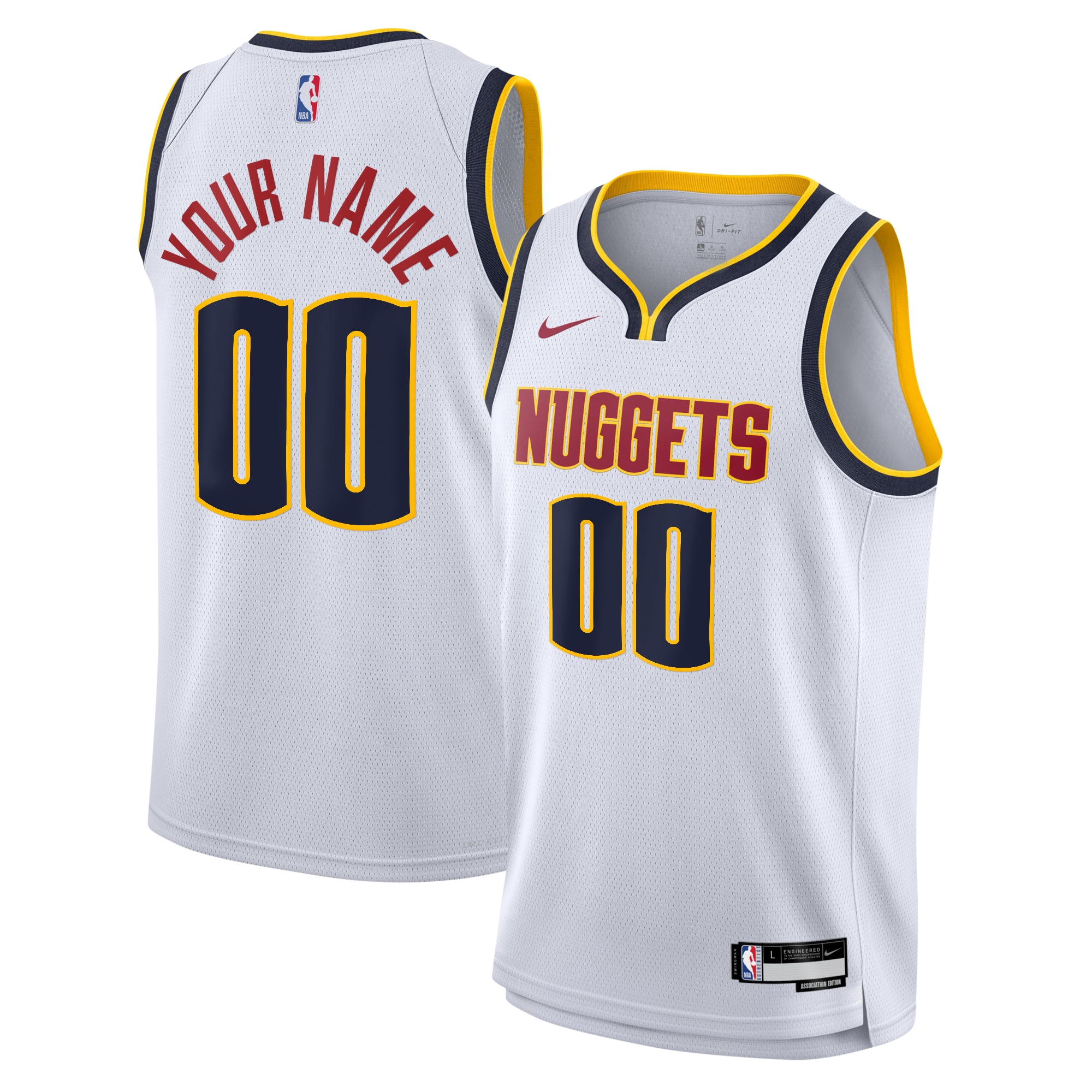 Denver Nuggets Association Swingman Jersey - Custom - Youth