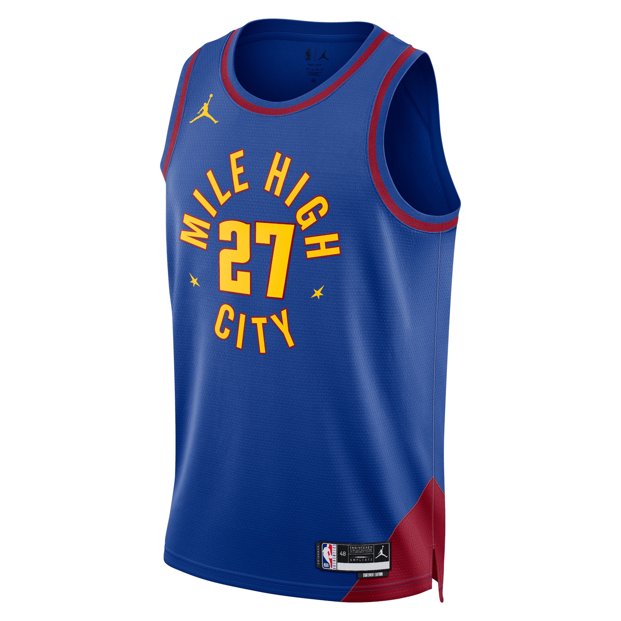 Denver Nuggets Jordan Statement Edition Swingman Jersey - Blue - Jamal Murray - Unisex