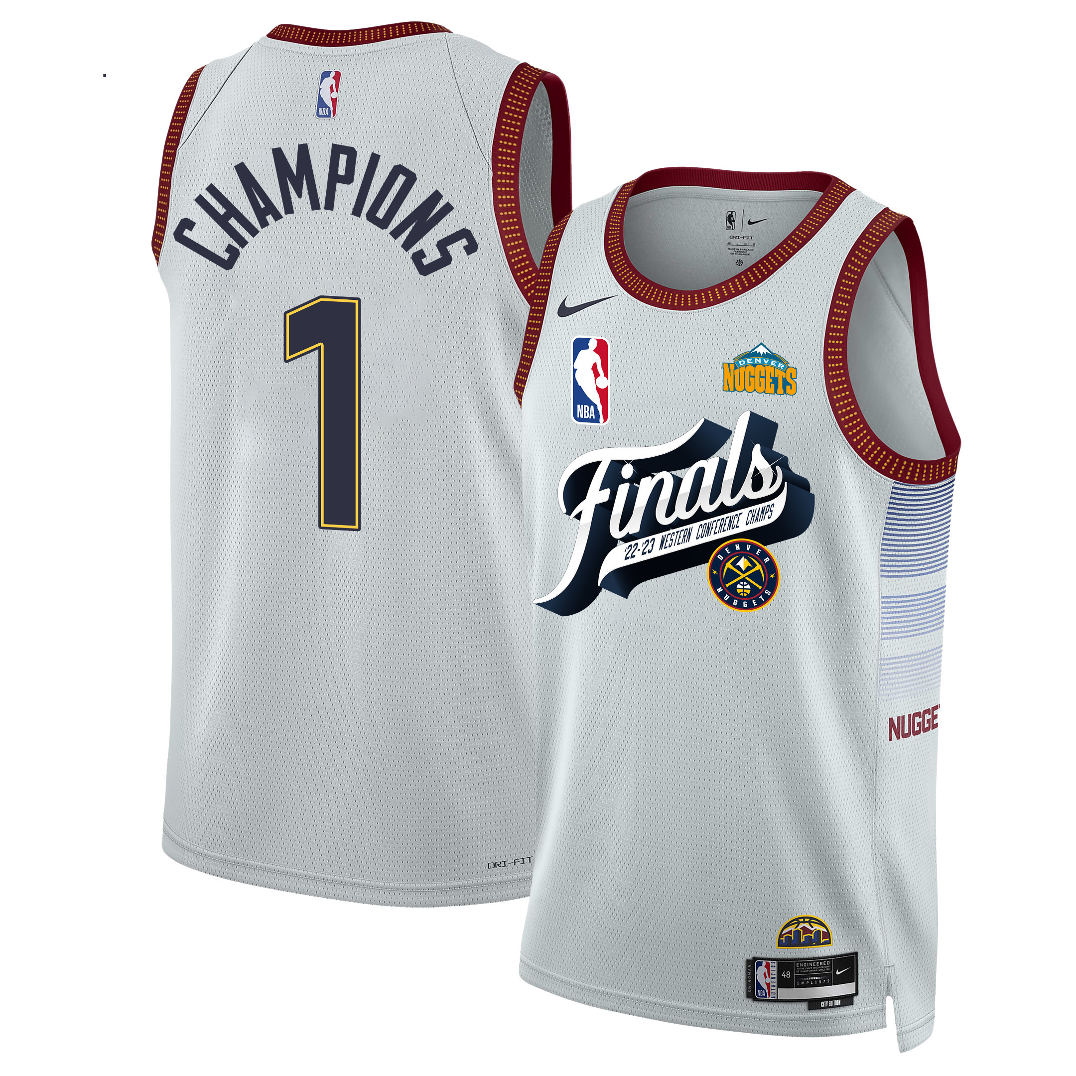 Denver Nuggets Just Build A Future Dynasty 2023 Nba Champions Swingman Jersey - White