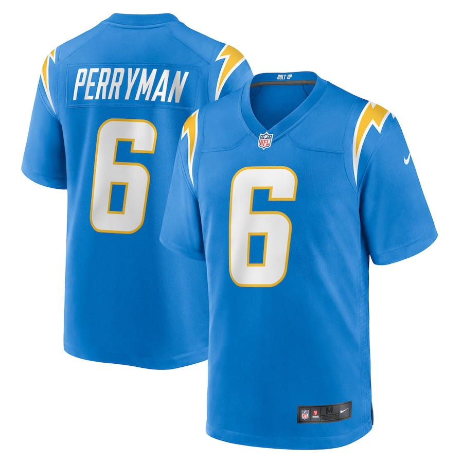 Denzel Perryman 6 Los Angeles Chargers Player Game Men Jersey - Powder Blue Js4824