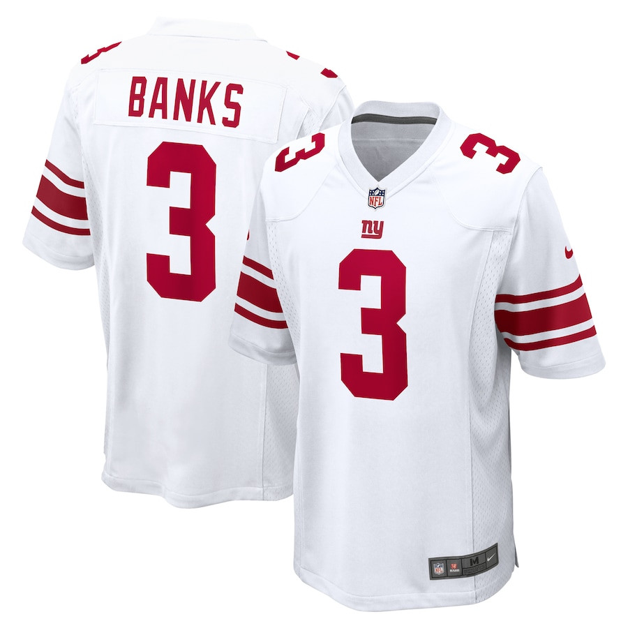 Deonte Banks 3 New York Giants Game Men Jersey - White Js6991