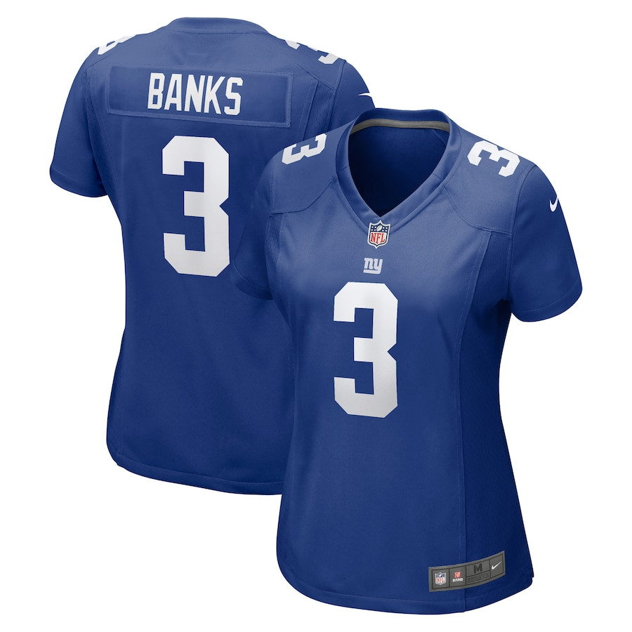 Deonte Banks 3 New York Giants Women Game Jersey - Royal Js8436