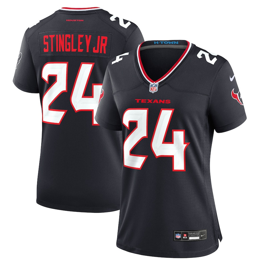 Derek Stingley Jr. 24 Houston Texans Women Game Jersey - Navy Js1256