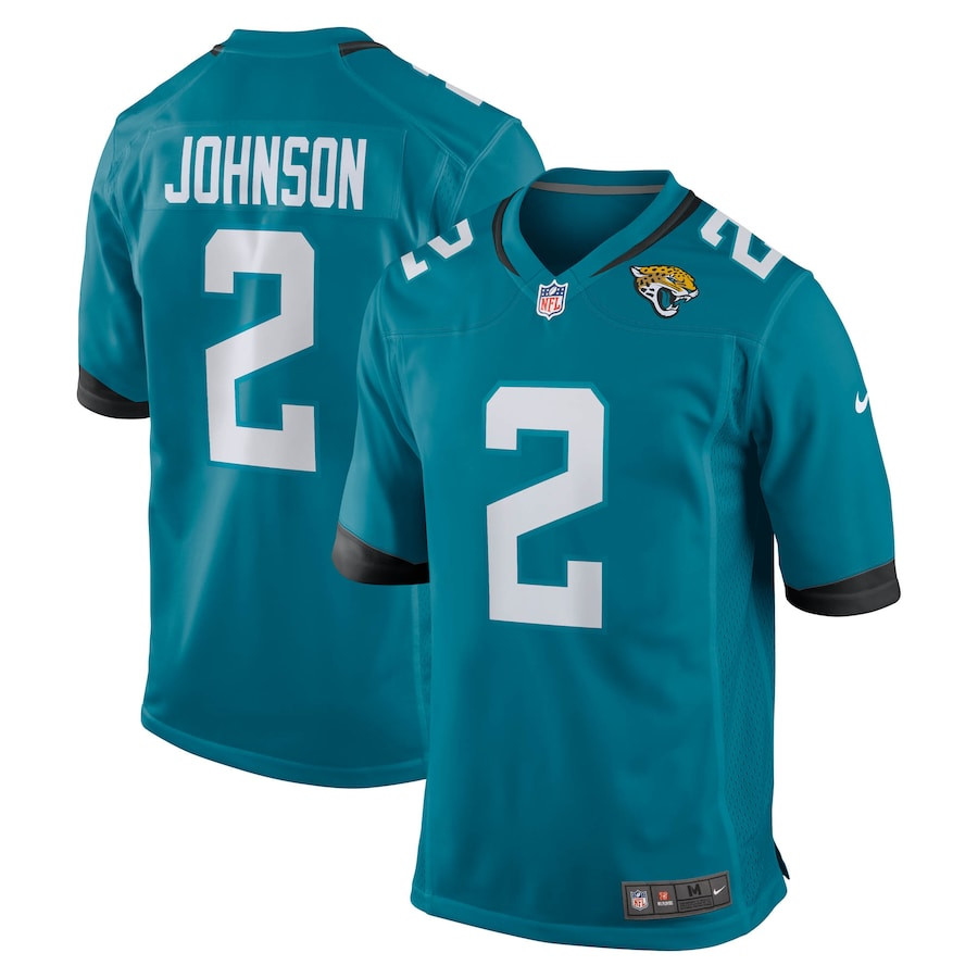 D'ernest Johnson 2 Jacksonville Jaguars Team Game Men Jersey - Teal Js7705