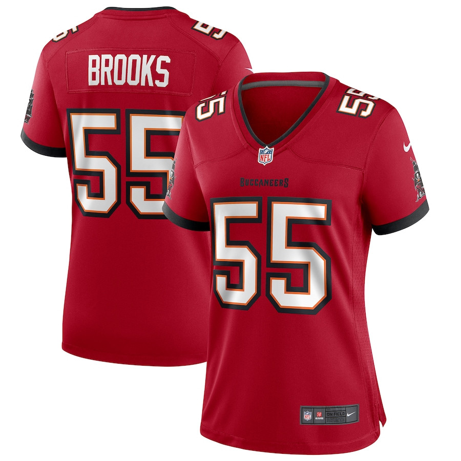 Derrick Brooks 55 Tampa Bay Buccaneers Women Game Retired Jersey - Red Js5110