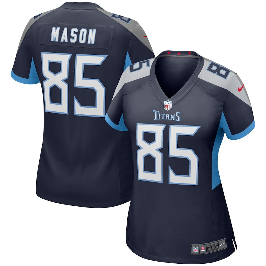 Derrick Mason 85 Tennessee Titans Women Game Retired Jersey - Navy Js5590