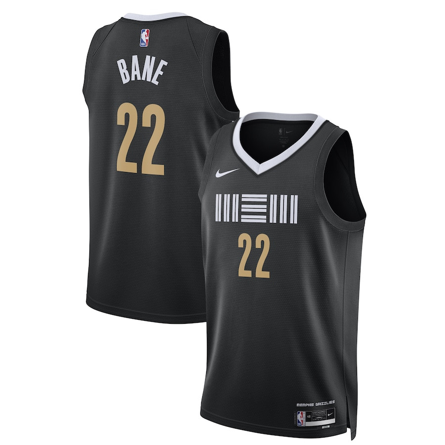 Desmond Bane 22 Memphis Grizzlies 2023/24 Swingman Jersey - City Edition - Unisex Black