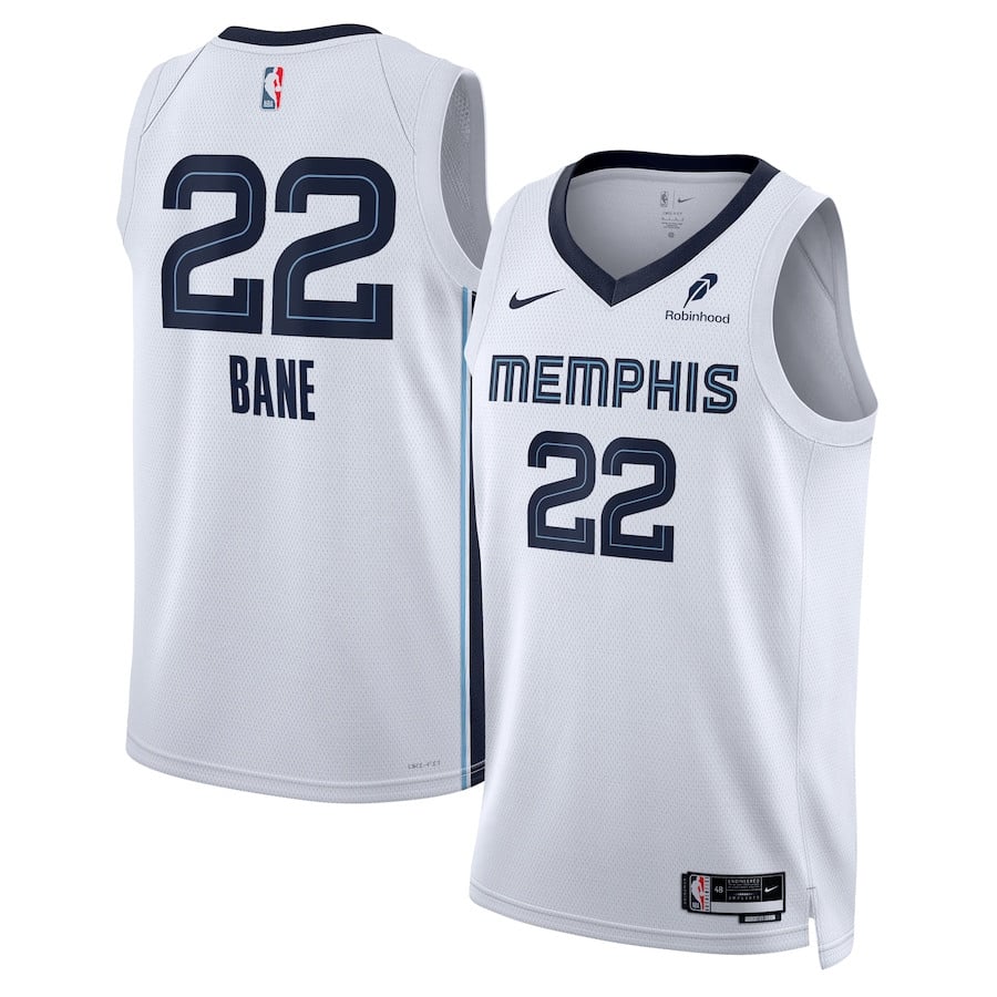 Desmond Bane 22 Memphis Grizzlies Unisex Swingman Badge Player Jersey - Association Edition - White