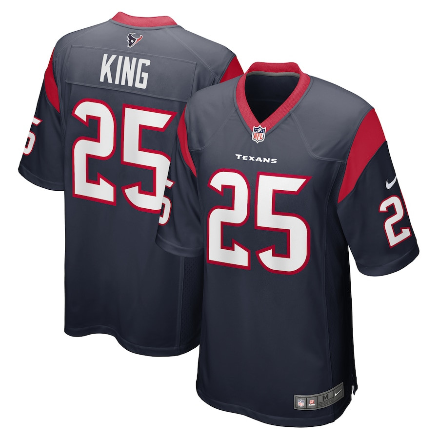 Desmond King 25 Houston Texans Game Men Jersey - Navy Js6517