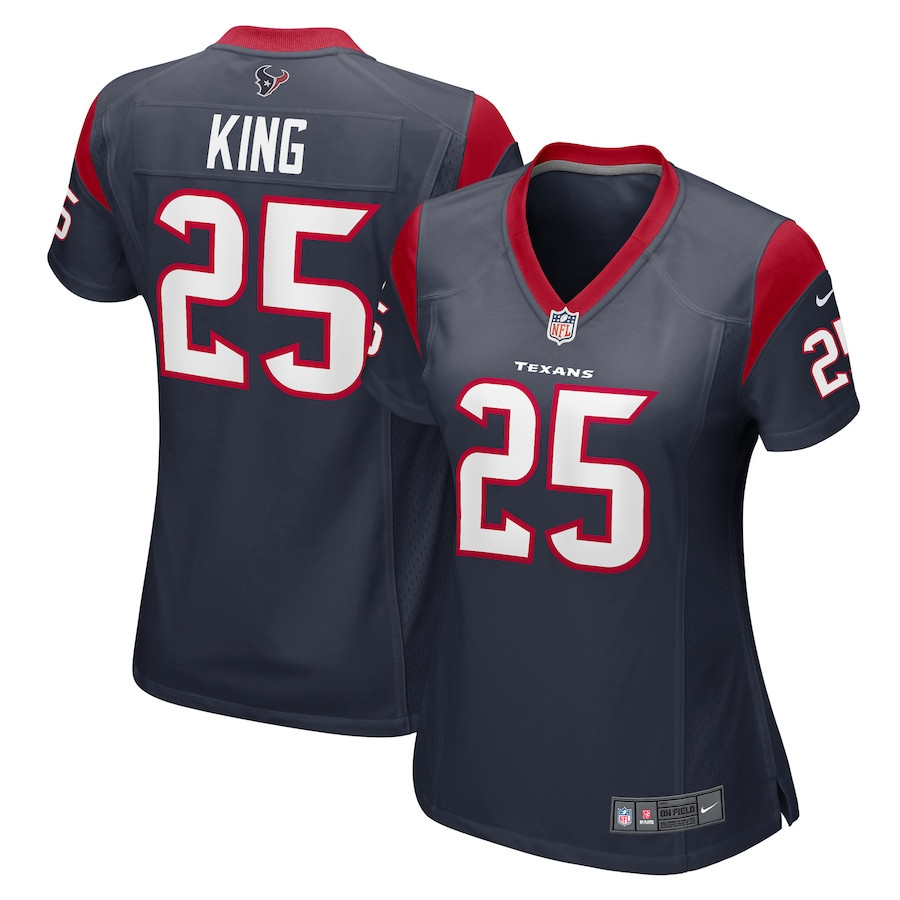 Desmond King 25 Houston Texans Women Game Jersey - Navy Js6991