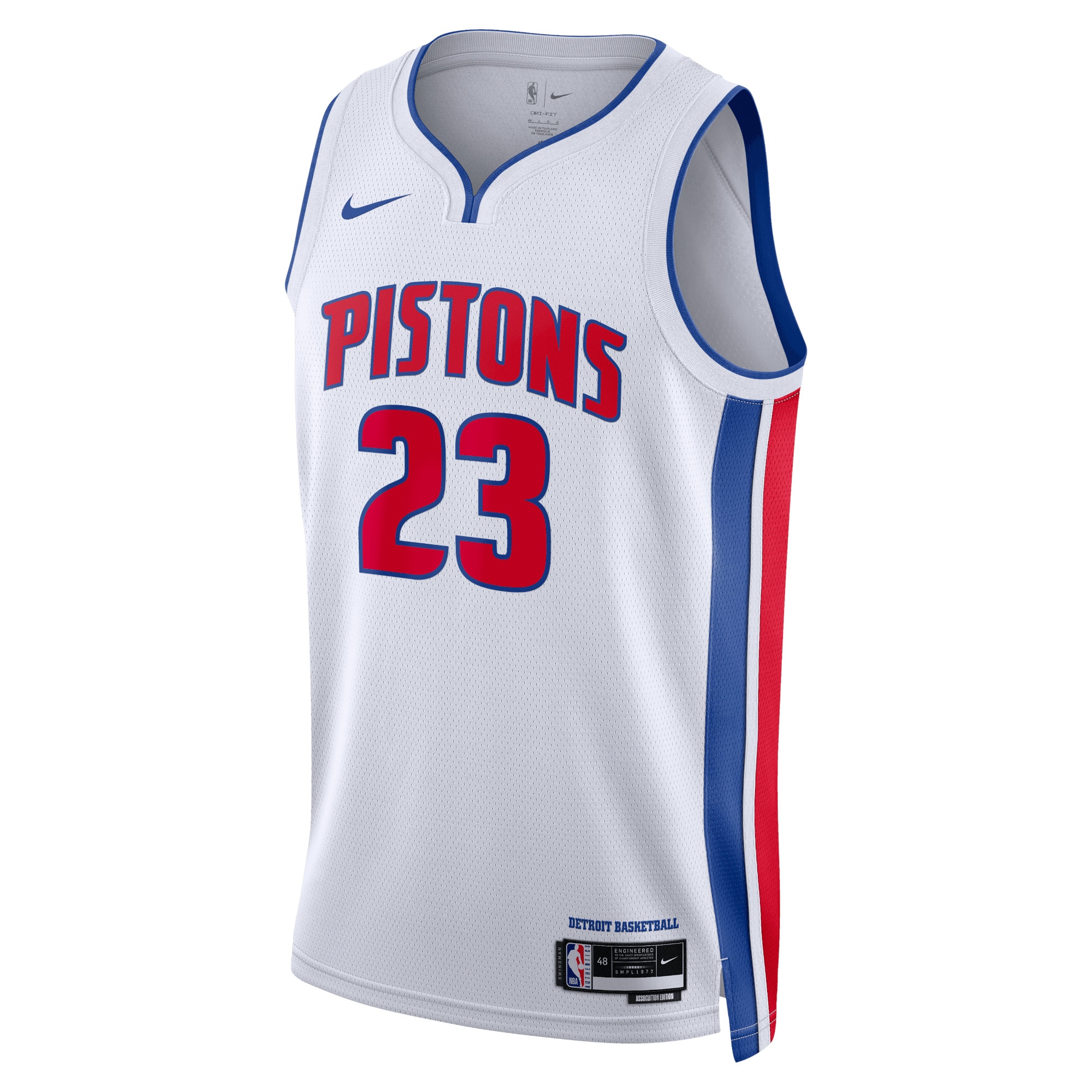 Detroit Pistons Association Edition Swingman Jersey - White - Jaden Ivey - Unisex
