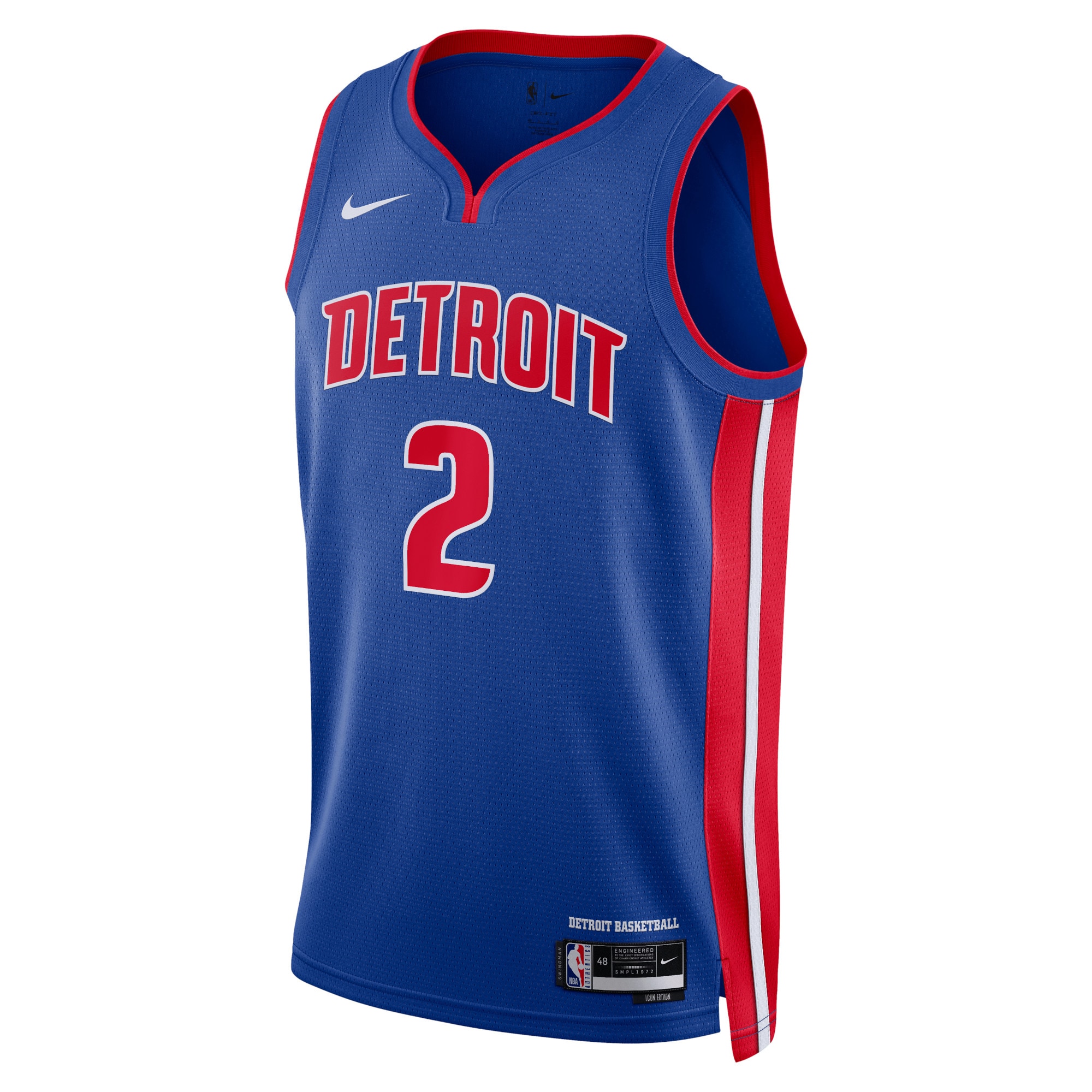 Detroit Pistons Icon Edition Swingman Jersey - Blue - Cade Cunningham - Youth