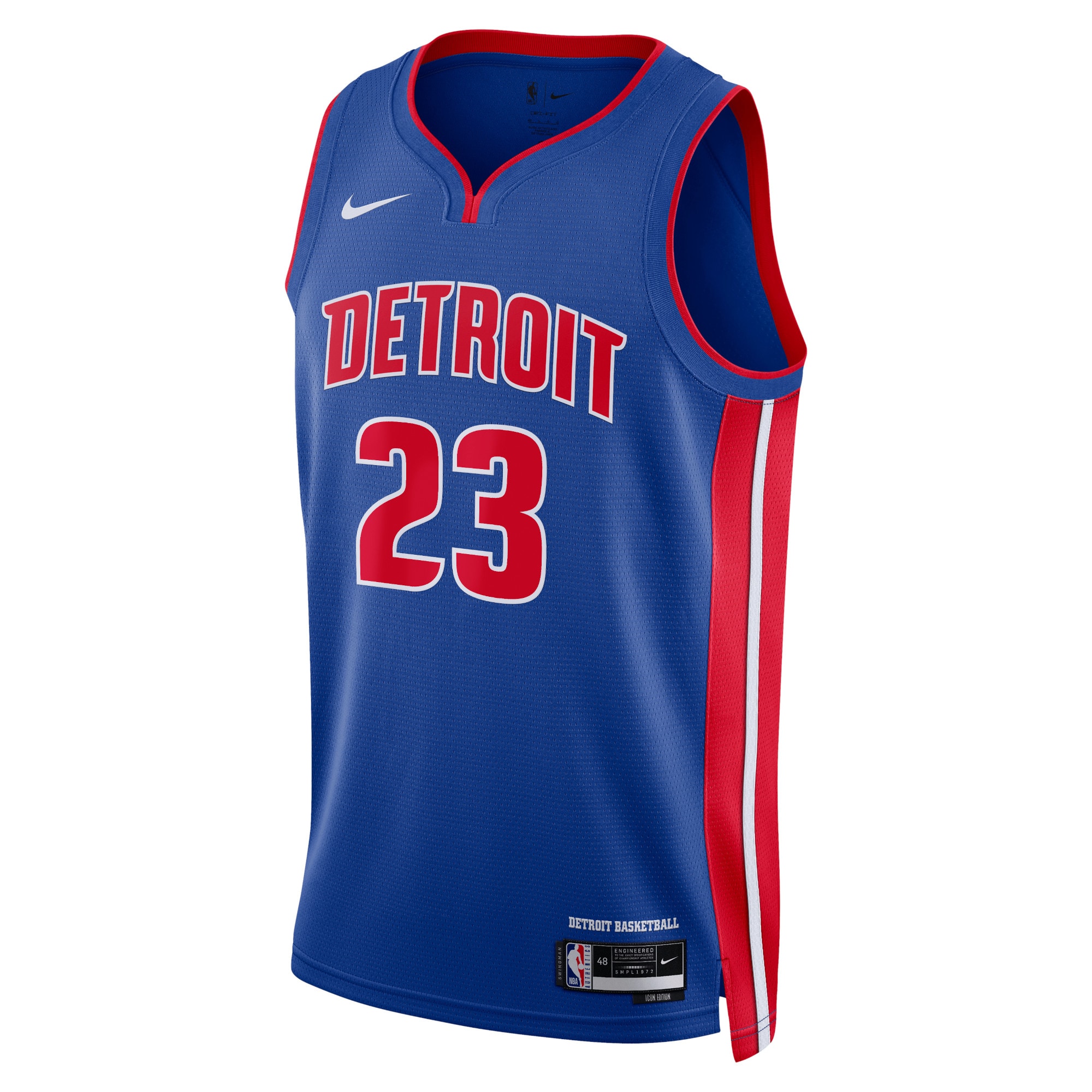 Detroit Pistons Icon Edition Swingman Jersey - Blue - Jaden Ivey - Youth