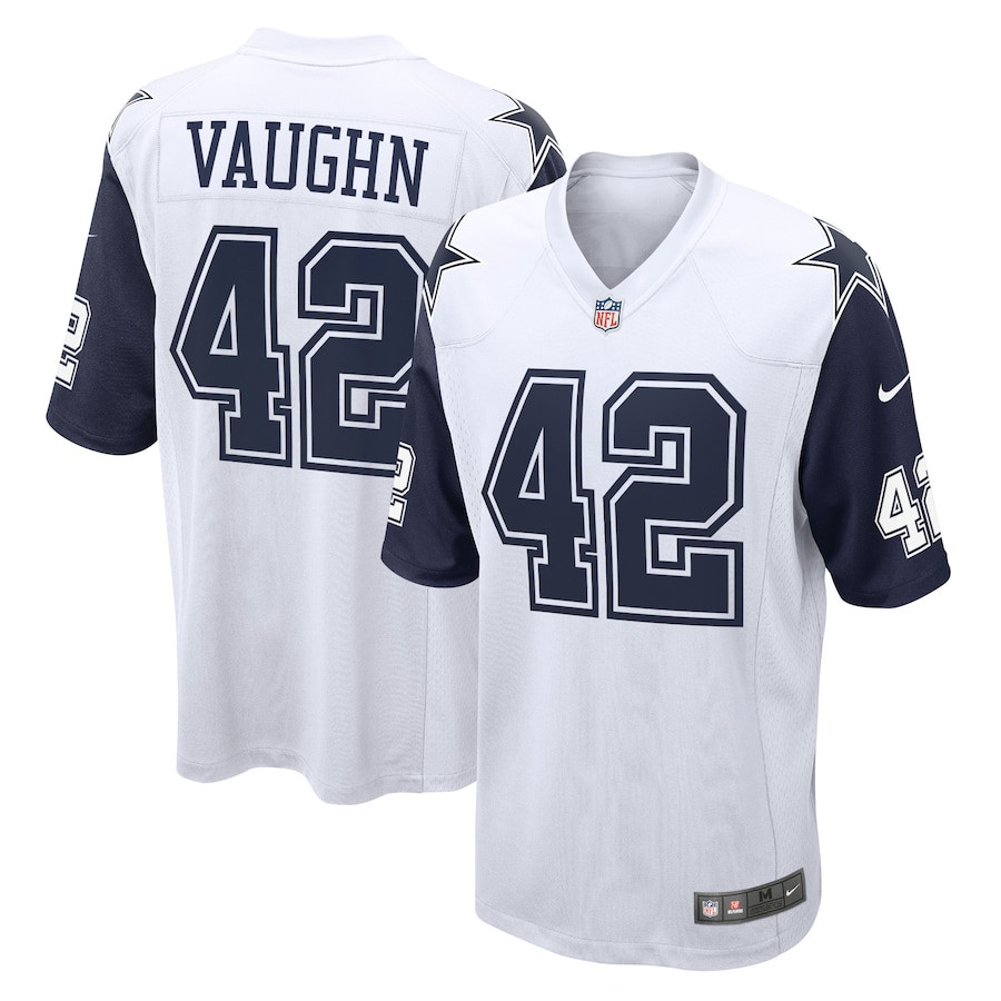 Deuce Vaughn 42 Dallas Cowboys Alternate Game Men Jersey - White Js3062