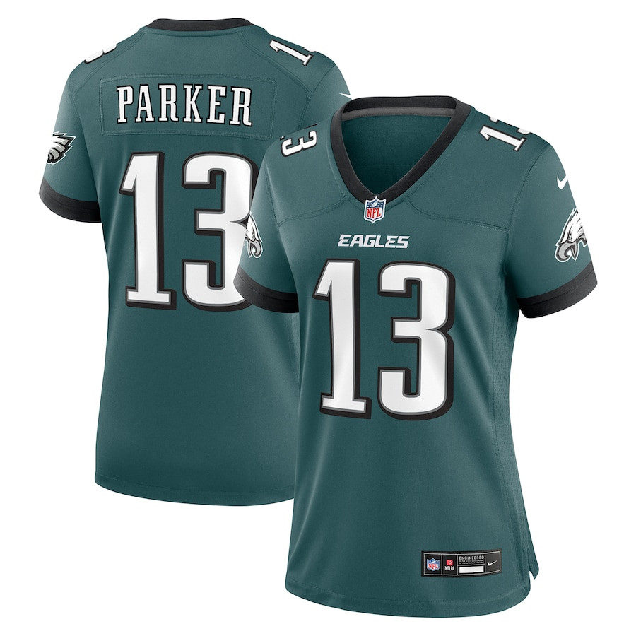 Devante Parker 13 Philadelphia Eagles Women Game Jersey - Midnight Green Js9127