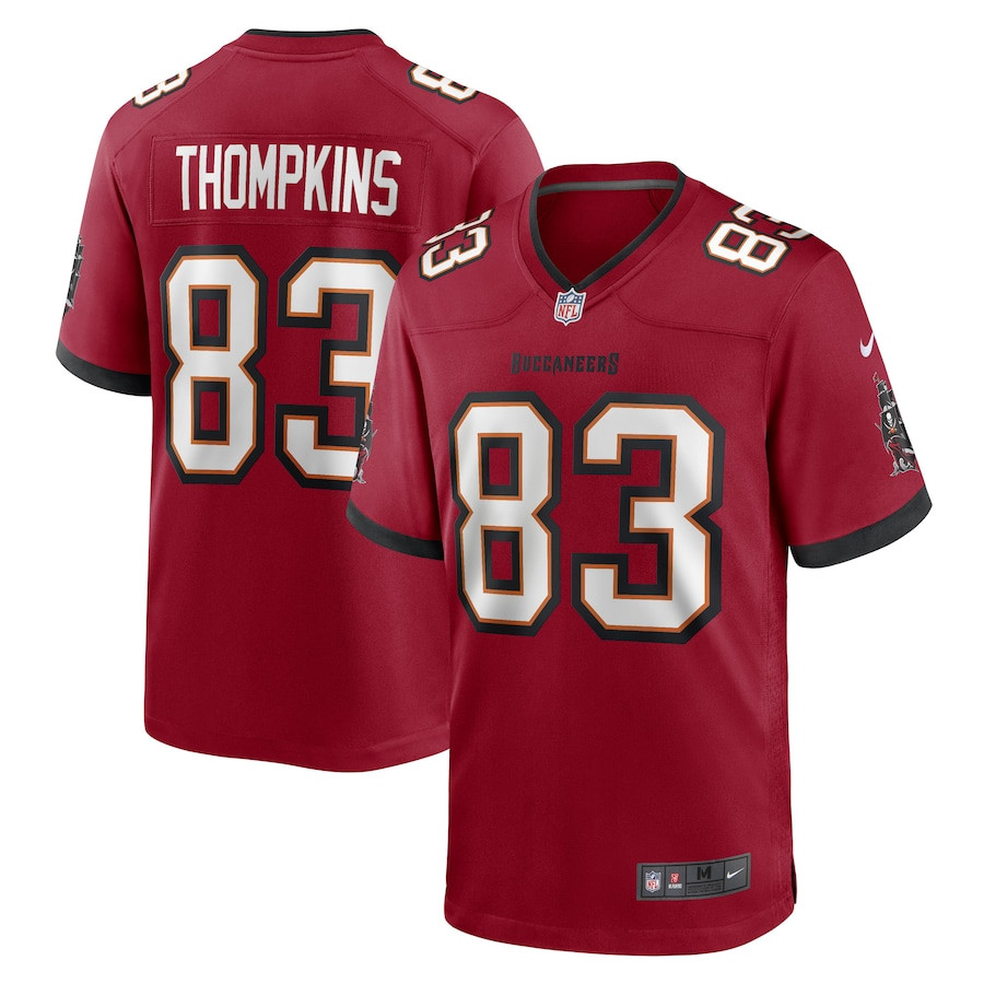 Deven Thompkins 83 Tampa Bay Buccaneers Men Game Jersey - Red Js4123