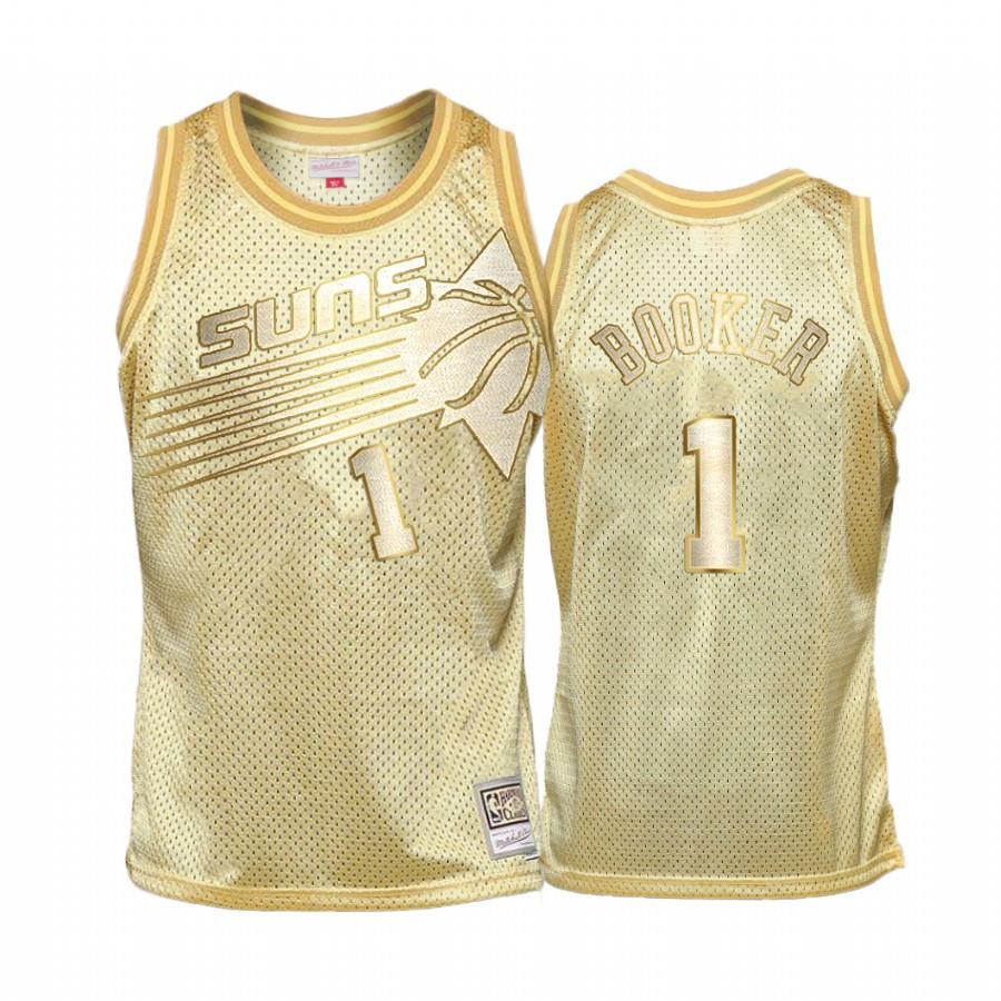 Devin Booker 1 Phoenix Suns Golden Hwc Limited Jersey