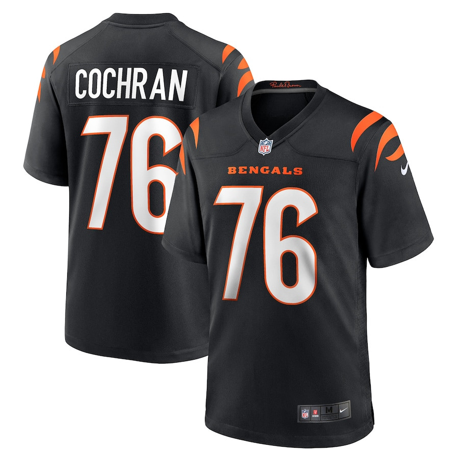 Devin Cochran 76 Cincinnati Bengals Team Game Men Jersey - Black Js2225