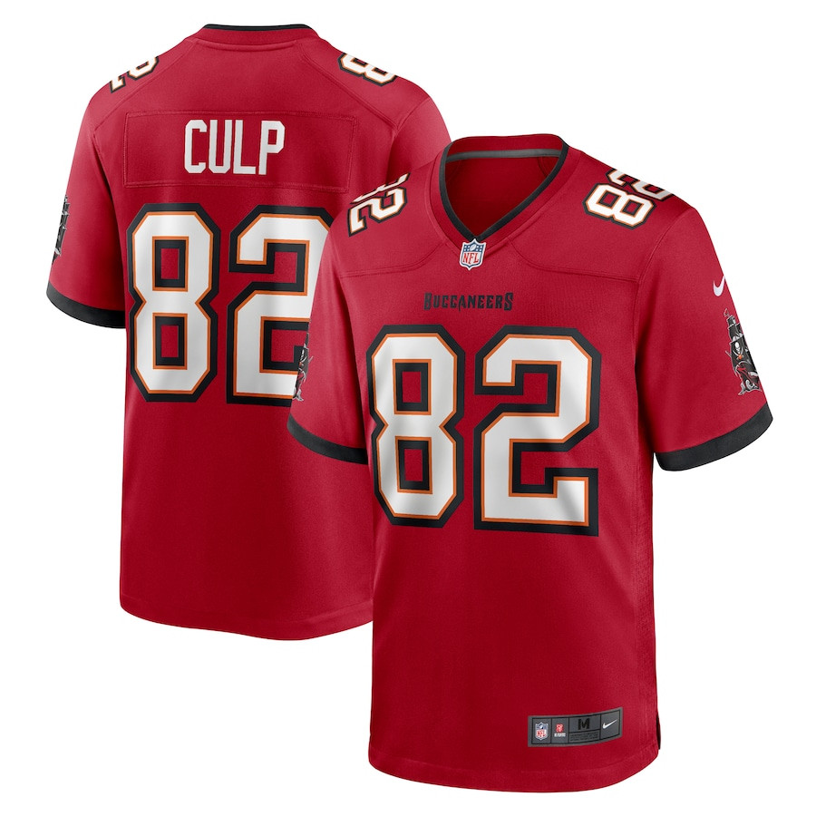 Devin Culp 82 Tampa Bay Buccaneers Game Men Jersey - Red Js6791