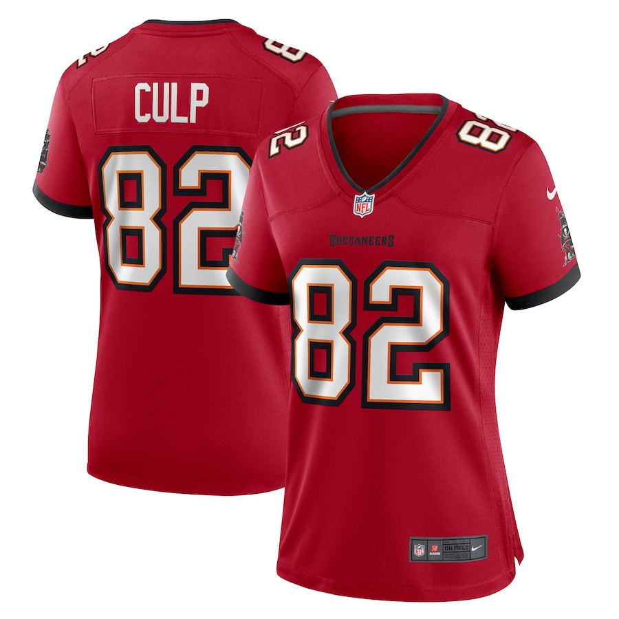 Devin Culp 82 Tampa Bay Buccaneers Women's Game Jersey - Red Js8889