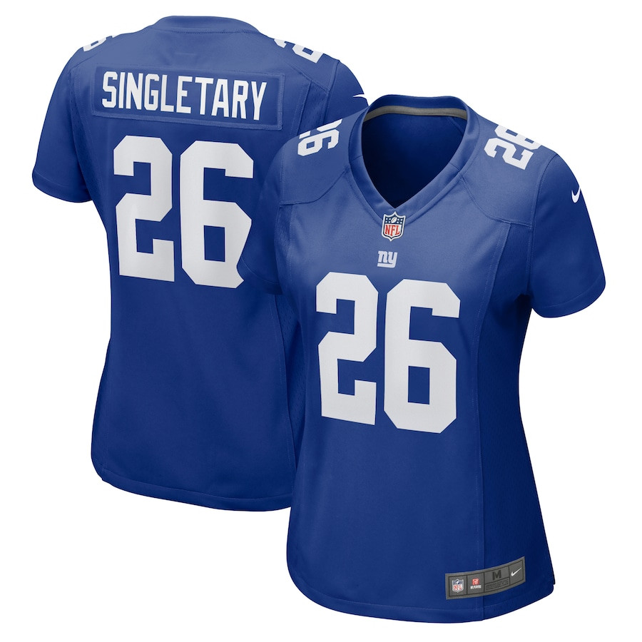 Devin Singletary 26 New York Giants Women's Game Jersey - Royal Js2971