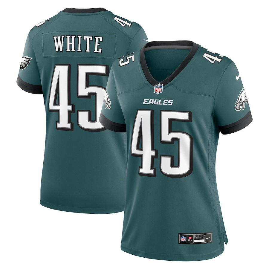 Devin White 45 Philadelphia Eagles Women Game Jersey - Midnight Green Js9038