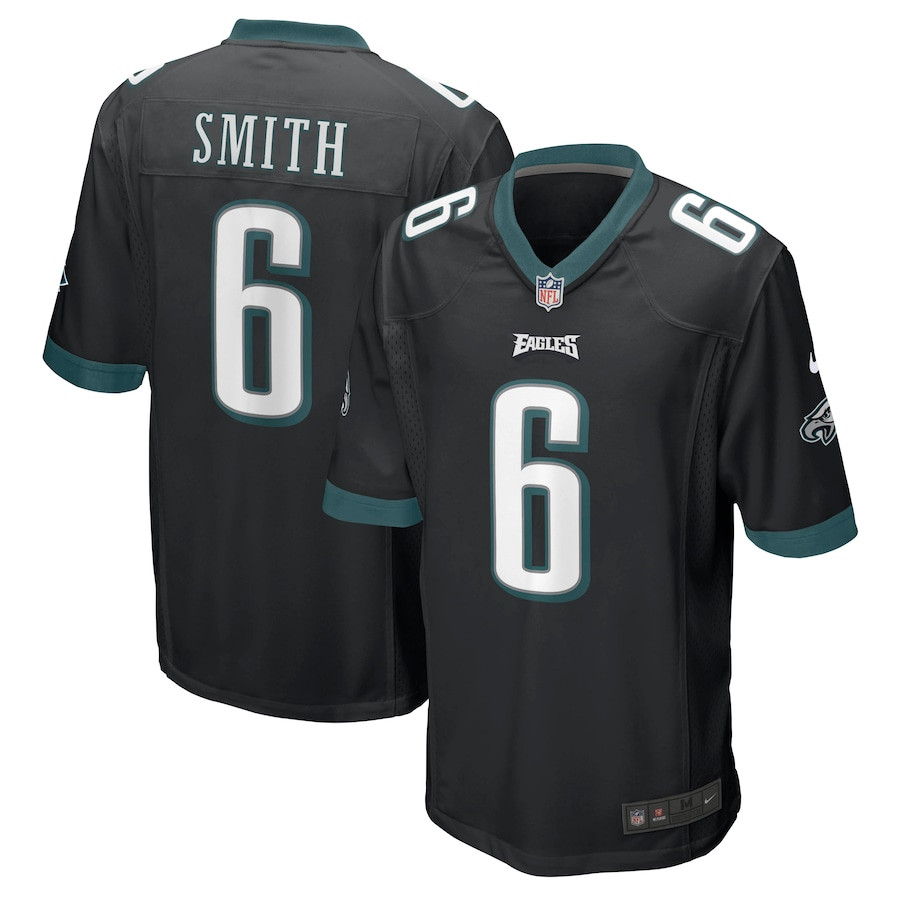 Devonta Smith 6 Philadelphia Eagles Men Game Jersey - Black Js7877